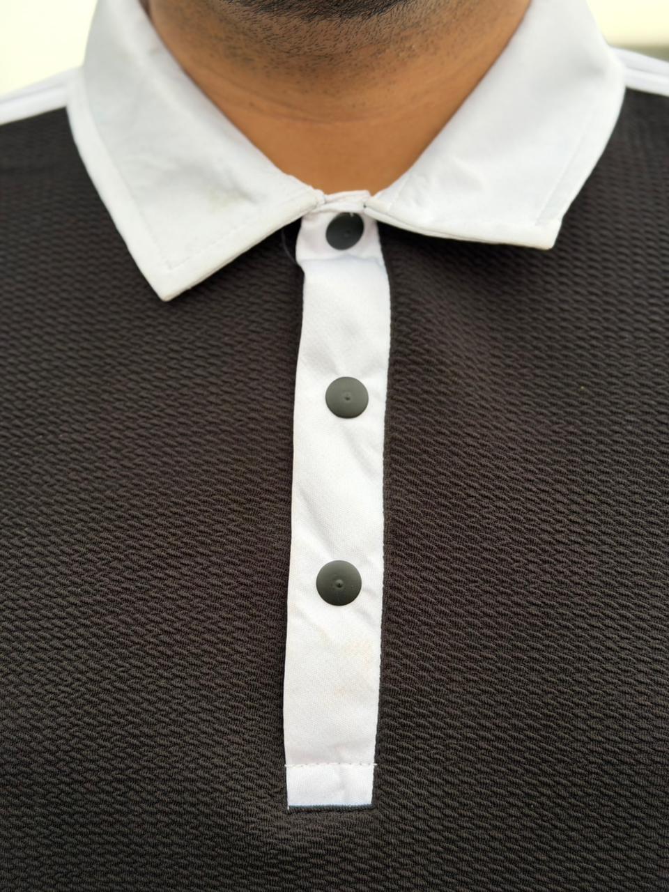 Premium Black Men's Tracksuit - Signature White Stripes Edition