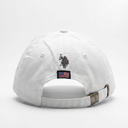 U.S. Polo 1890 Classic White Adjustable Baseball Cap